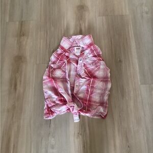 Levi's Pink Flannel short sleeve